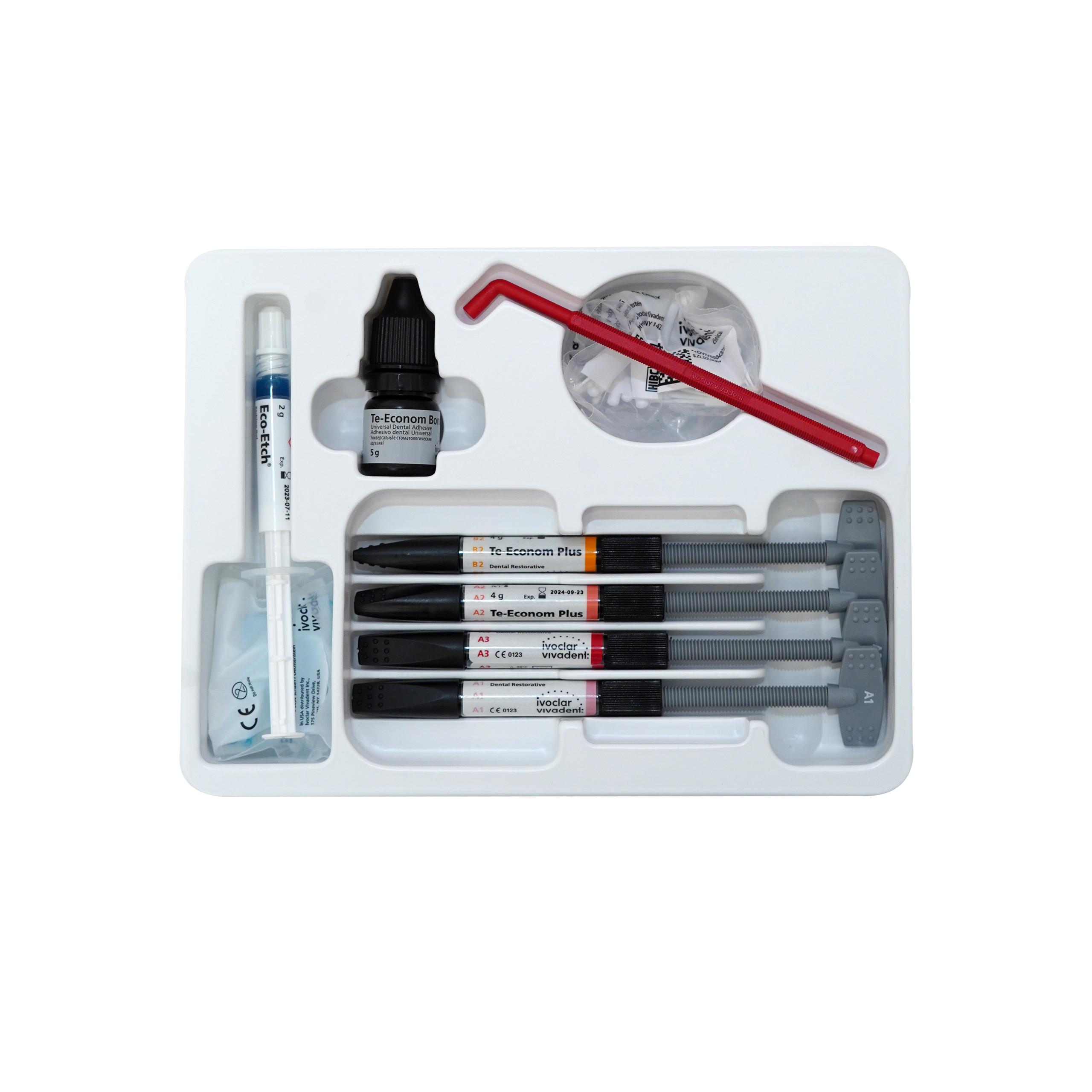 Ivoclar Te econom 4 syringe ,bond ,Etchant and Applicator